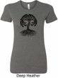 Yoga Black Celtic Tree Ladies Longer Length Shirt