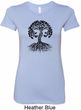 Yoga Black Celtic Tree Ladies Longer Length Shirt