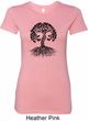 Yoga Black Celtic Tree Ladies Longer Length Shirt