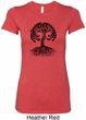 Yoga Black Celtic Tree Ladies Longer Length Shirt