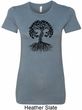 Yoga Black Celtic Tree Ladies Longer Length Shirt