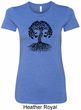 Yoga Black Celtic Tree Ladies Longer Length Shirt