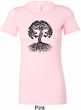 Yoga Black Celtic Tree Ladies Longer Length Shirt