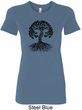 Yoga Black Celtic Tree Ladies Longer Length Shirt
