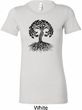 Yoga Black Celtic Tree Ladies Longer Length Shirt