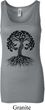 Yoga Black Celtic Tree Ladies Longer Length Tank Top