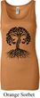 Yoga Black Celtic Tree Ladies Longer Length Tank Top