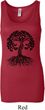 Yoga Black Celtic Tree Ladies Longer Length Tank Top