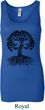 Yoga Black Celtic Tree Ladies Longer Length Tank Top