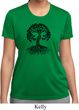 Yoga Black Celtic Tree Ladies Moisture Wicking Shirt