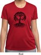 Yoga Black Celtic Tree Ladies Moisture Wicking Shirt