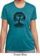 Yoga Black Celtic Tree Ladies Moisture Wicking Shirt
