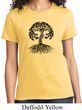 Yoga Black Celtic Tree Ladies Shirt
