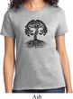 Yoga Black Celtic Tree Ladies Shirt