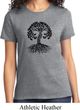 Yoga Black Celtic Tree Ladies Shirt