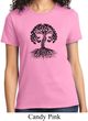 Yoga Black Celtic Tree Ladies Shirt