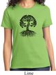 Yoga Black Celtic Tree Ladies Shirt
