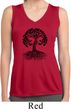 Yoga Black Celtic Tree Ladies Sleeveless Moisture Wicking Shirt