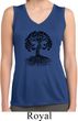 Yoga Black Celtic Tree Ladies Sleeveless Moisture Wicking Shirt