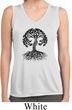 Yoga Black Celtic Tree Ladies Sleeveless Moisture Wicking Shirt