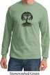 Yoga Black Celtic Tree Long Sleeve Shirt