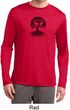 Yoga Black Celtic Tree Mens Dry Wicking Long Sleeve Shirt