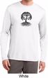 Yoga Black Celtic Tree Mens Dry Wicking Long Sleeve Shirt