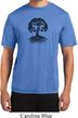 Yoga Black Celtic Tree Mens Moisture Wicking Shirt
