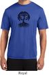 Yoga Black Celtic Tree Mens Moisture Wicking Shirt