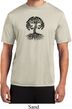 Yoga Black Celtic Tree Mens Moisture Wicking Shirt