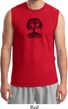 Yoga Black Celtic Tree Mens Muscle Shirt