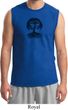 Yoga Black Celtic Tree Mens Muscle Shirt