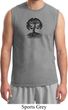 Yoga Black Celtic Tree Mens Muscle Shirt