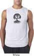 Yoga Black Celtic Tree Mens Sleeveless Shirt