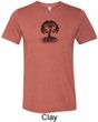 Yoga Black Celtic Tree Mens Tri Blend Crewneck Shirt