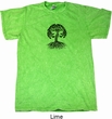 Yoga Black Celtic Tree Mineral Tie Dye Shirt