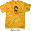 Yoga Black Celtic Tree Spider Tie Dye Shirt