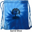 Yoga Black Celtic Tree Tie Dye Bag