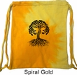 Yoga Black Celtic Tree Tie Dye Bag