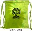 Yoga Black Celtic Tree Tie Dye Bag