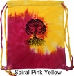 Yoga Black Celtic Tree Tie Dye Bag