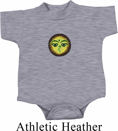 Yoga Buddha Eyes Patch Baby Onesie
