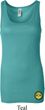 Yoga Buddha Eyes Patch Bottom Print Ladies Longer Length Tank Top
