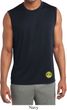 Yoga Buddha Eyes Patch Bottom Print Mens Sleeveless Moisture Wicking