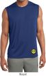 Yoga Buddha Eyes Patch Bottom Print Mens Sleeveless Moisture Wicking