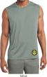 Yoga Buddha Eyes Patch Bottom Print Mens Sleeveless Moisture Wicking
