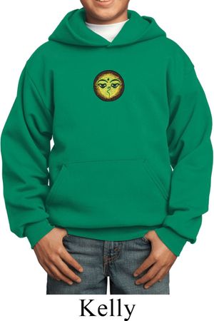 Yoga Buddha Eyes Patch Kids Hoodie