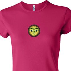 Yoga Buddha Eyes Patch Ladies Crewneck Shirt Yoga Buddha Eyes Patch Ladies Crewneck Shirt
