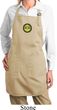 Yoga Buddha Eyes Patch Ladies Full Length Apron with Pockets