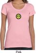Yoga Buddha Eyes Patch Ladies Scoop Neck Shirt